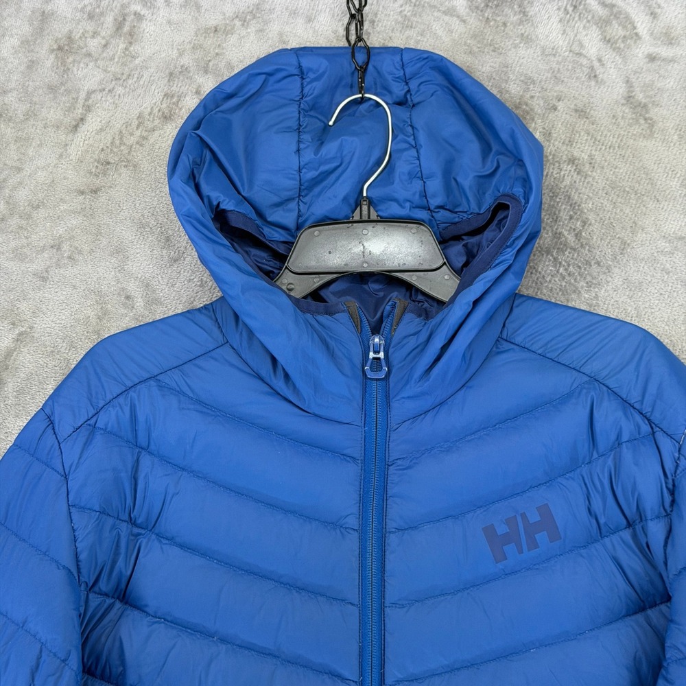 Helly Hansen Jacket Mens 2XL Verglas Hooded Hybrid Insulator Blue EUC - Picture 2 of 11